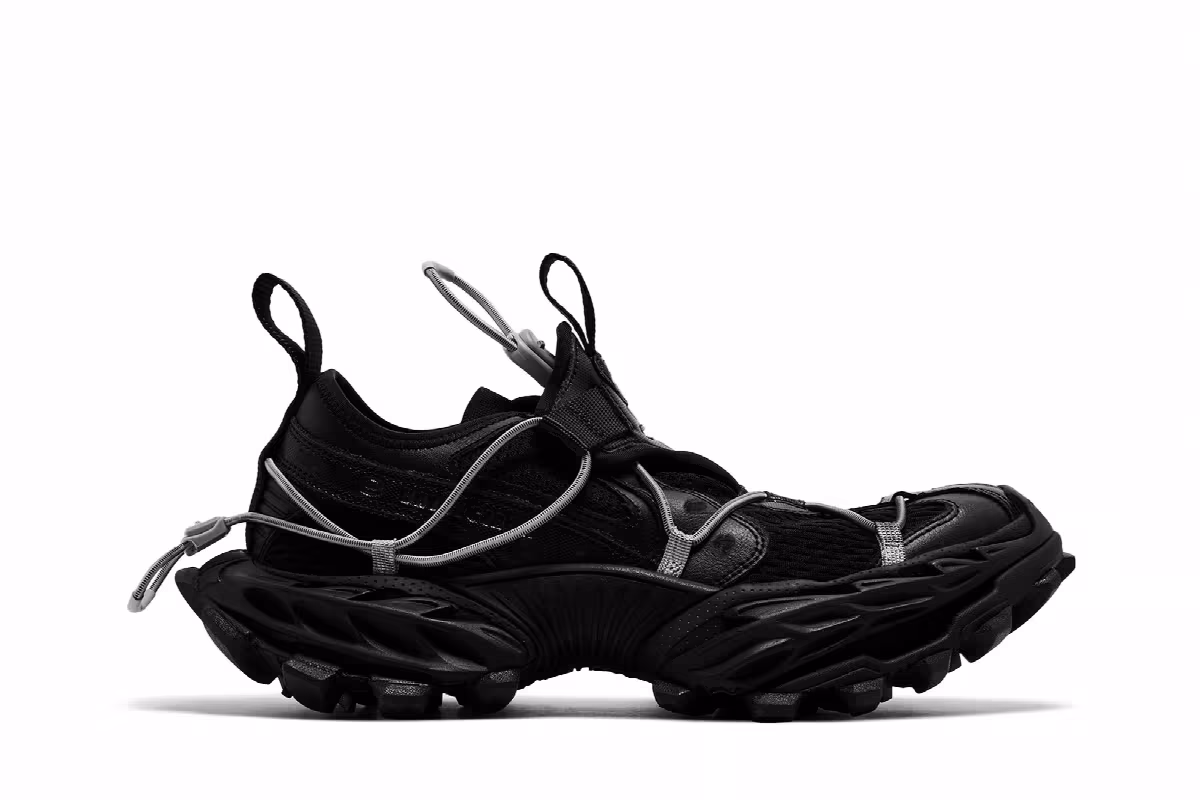 Balenciaga Hike Sneaker Black, view 2