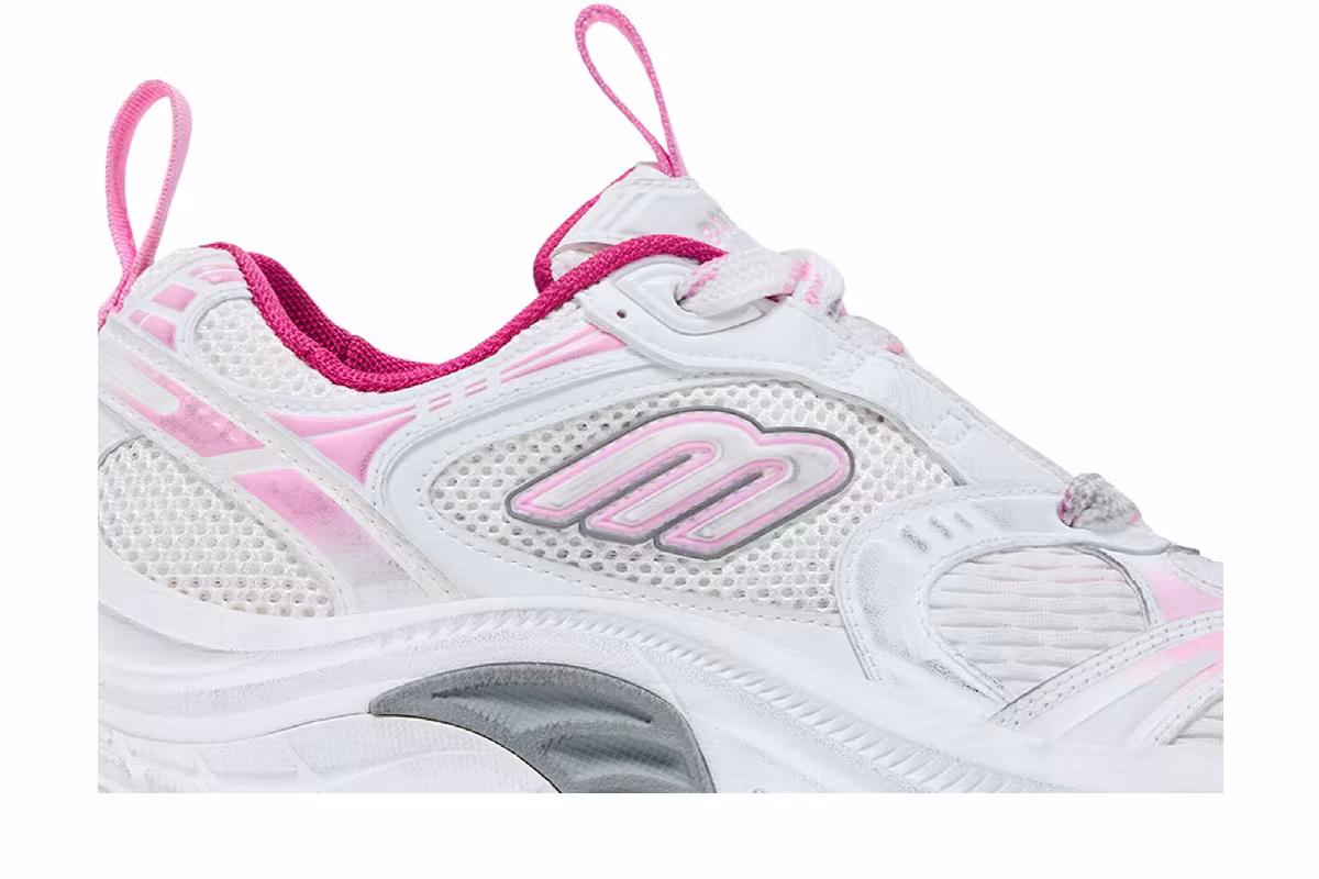Balenciaga Women's 6XL Sneaker Worn-Out - White Light Pink, view 3