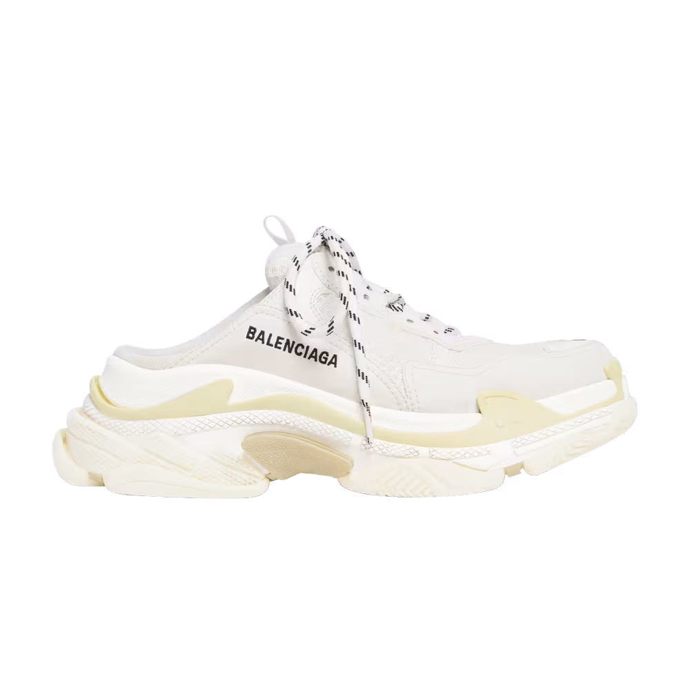 Balenciaga Triple S Mule White