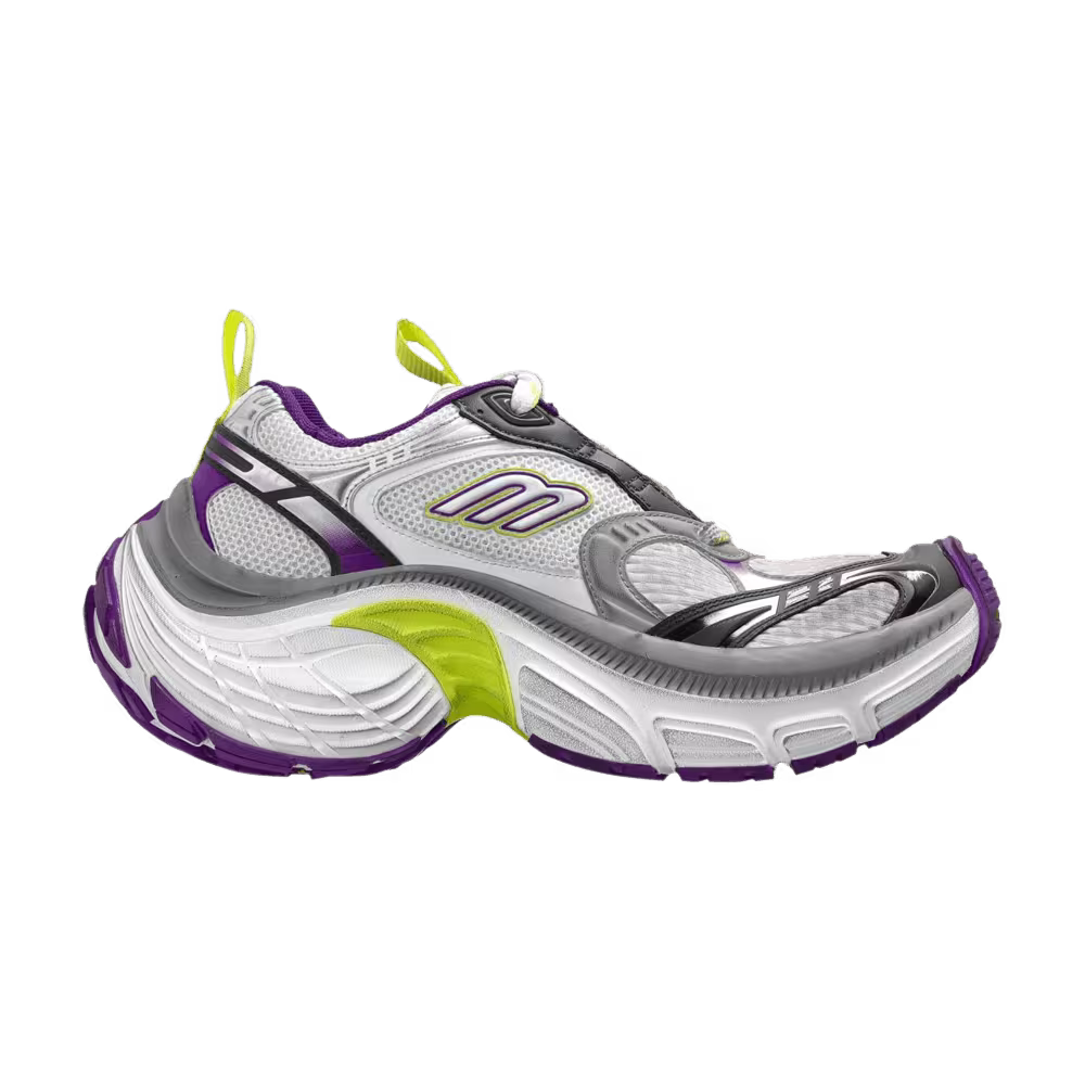 Balenciaga Women's 6XL Sneaker Worn-Out - White Purple Yellow