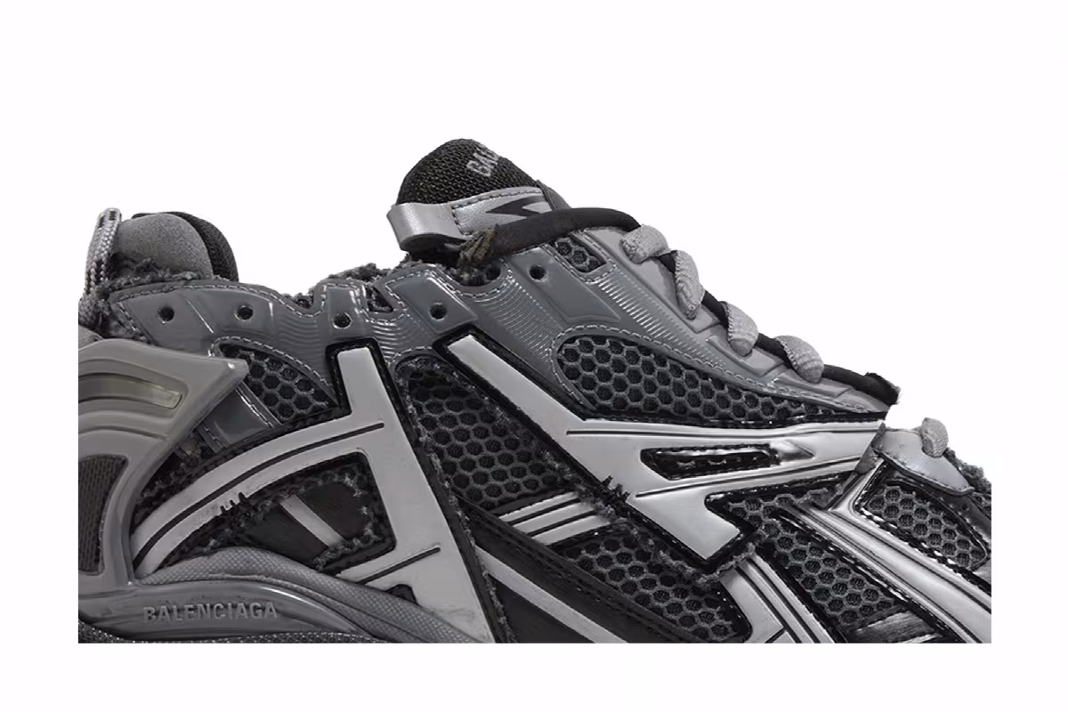 Balenciaga Runner Sneaker Dark Grey Black, view 3