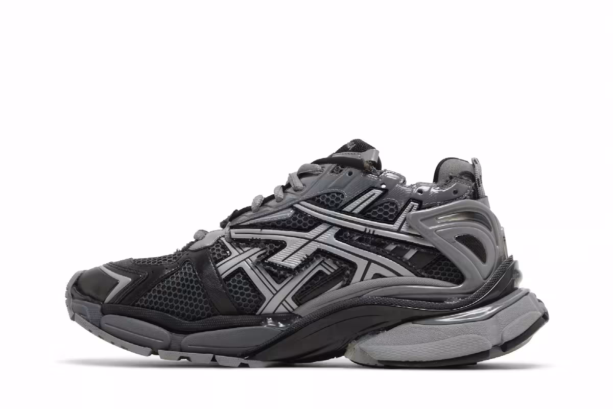 Balenciaga Runner Sneaker Dark Grey Black, view 4
