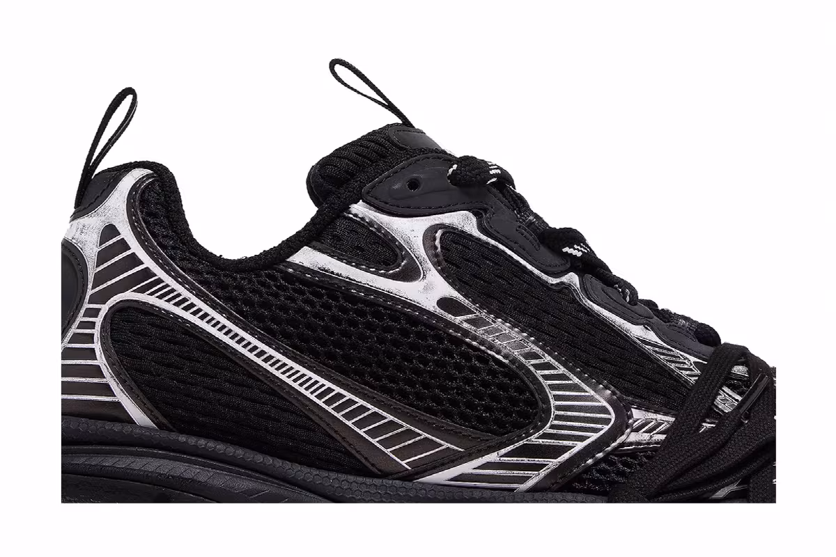 Balenciaga 3XL Sneaker Worn-Out - Black White, view 3
