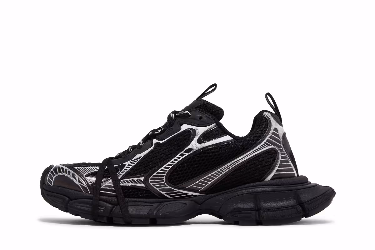 Balenciaga 3XL Sneaker Worn-Out - Black White, view 4
