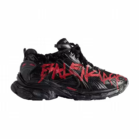 Balenciaga Runner Sneaker 'Graffiti - Black Red' 2023