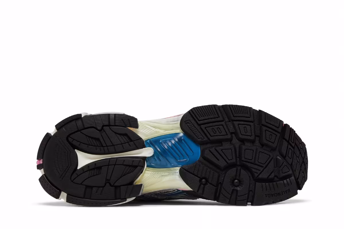 Balenciaga Runner Sneaker White Red Blue Pink, view 5