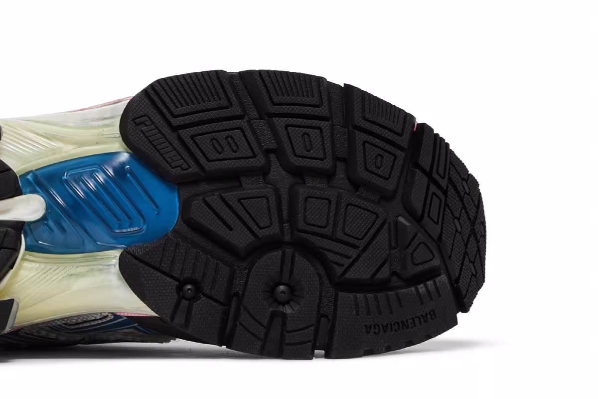 Balenciaga Runner Sneaker White Red Blue Pink, view 6