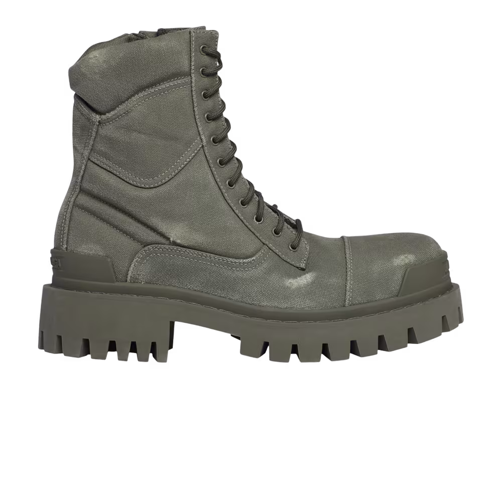 Balenciaga Combat Strike Boot Worn-Out - Khaki