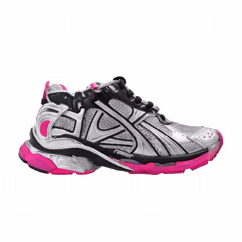 Balenciaga Wmns Runner Sneaker 'Worn-Out - Silver Pink'