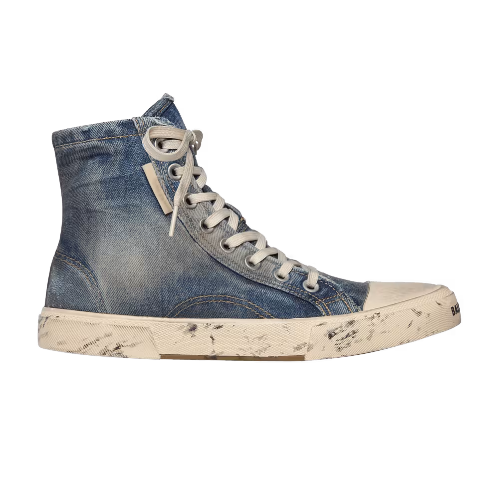 Balenciaga Paris High Destroyed - Denim