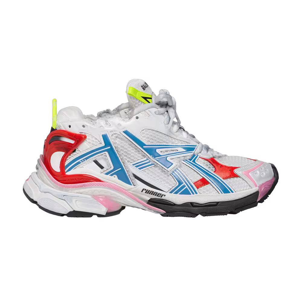 Balenciaga Women's Runner Sneaker White Multi-Color