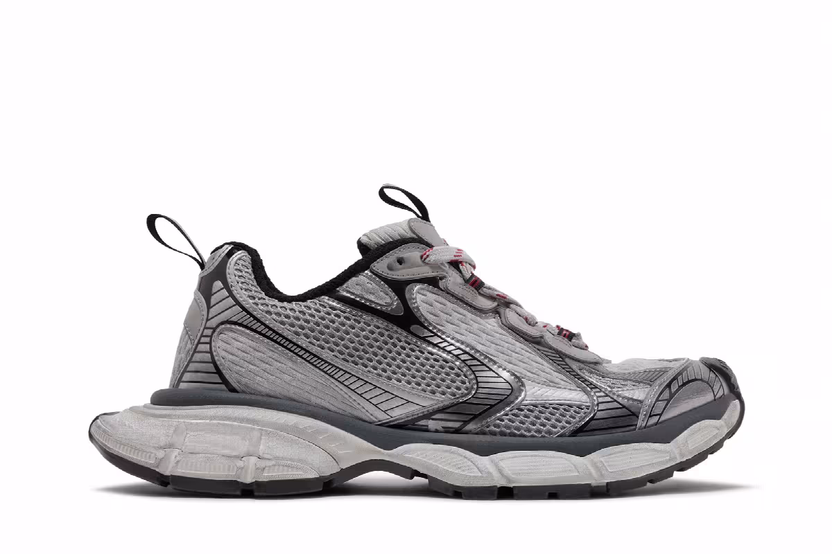 Balenciaga 3XL Sneaker Worn Out - Grey White, view 2