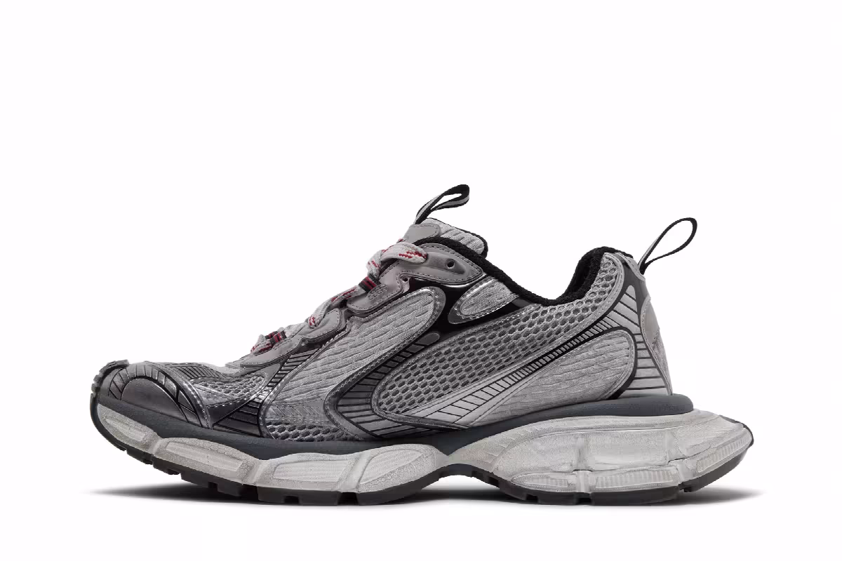Balenciaga 3XL Sneaker Worn Out - Grey White, view 4