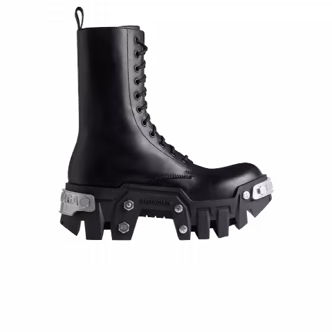 Balenciaga Bulldozer Lace-up Boot 'Black'