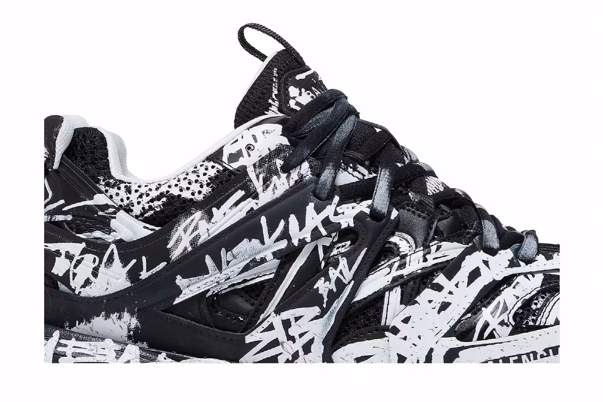 Balenciaga Track Sneaker Graffiti - Black White, view 3