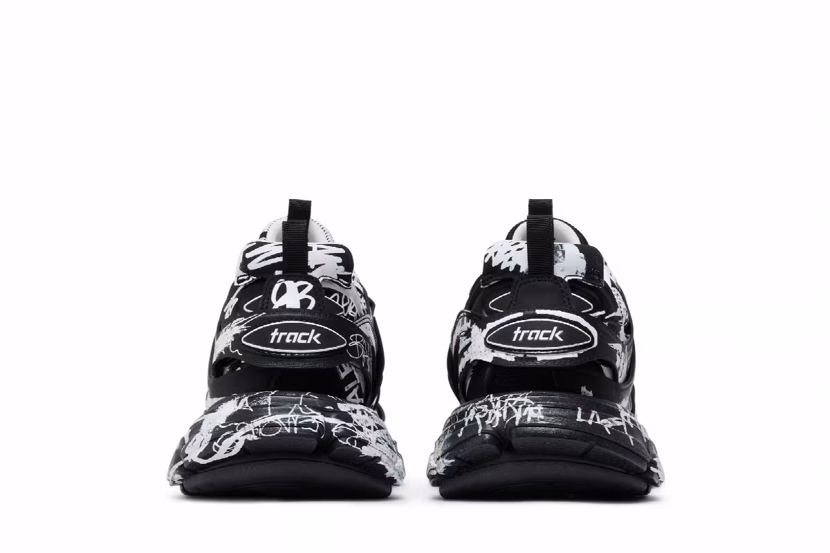 Balenciaga Track Sneaker Graffiti - Black White, view 7