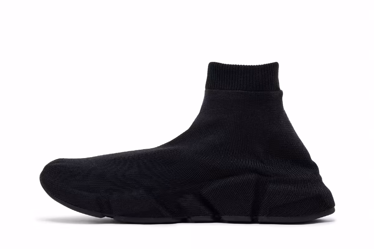 Balenciaga Speed Full Knit Black, view 4