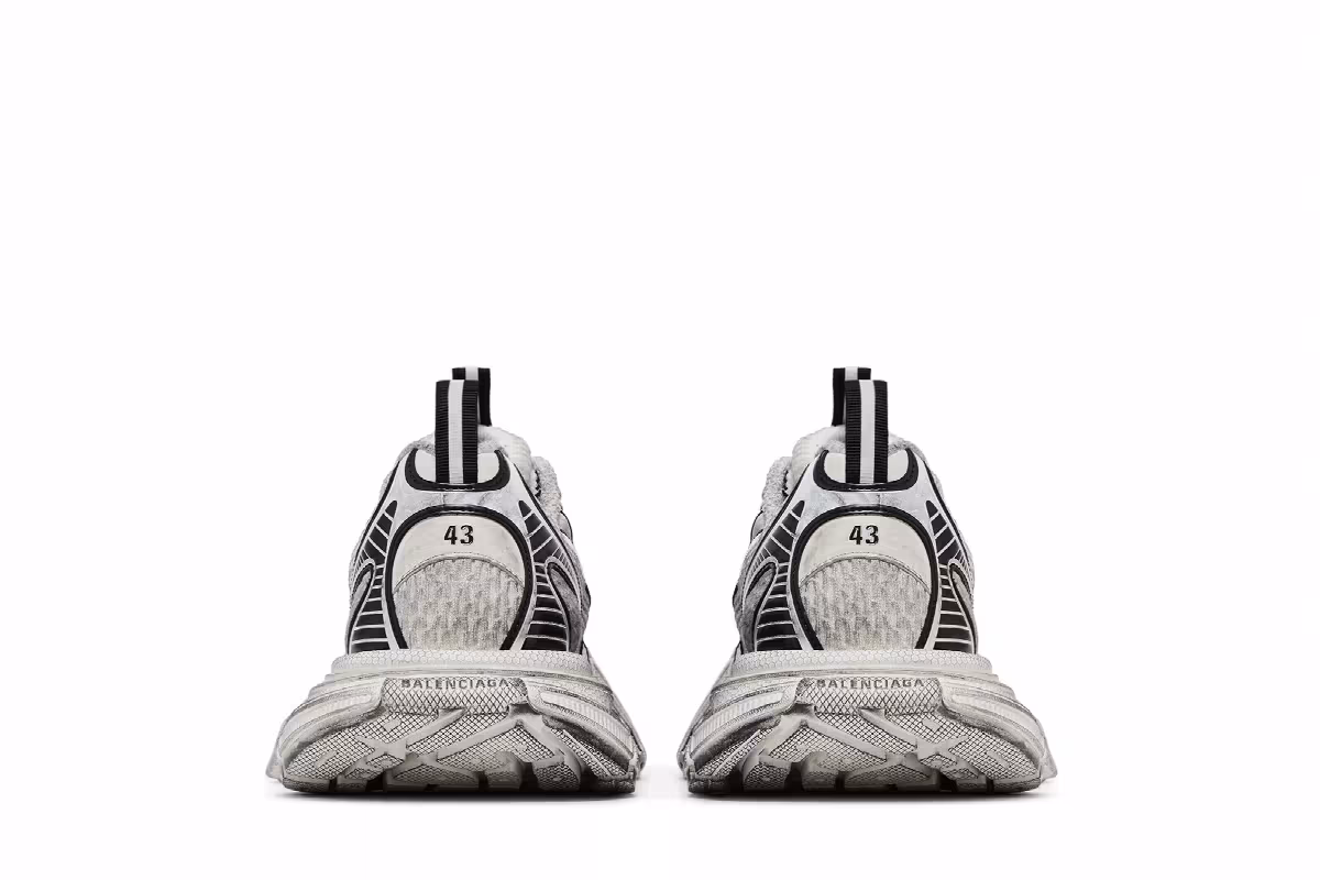 Balenciaga 3XL Sneaker Worn-Out - White Black, view 7