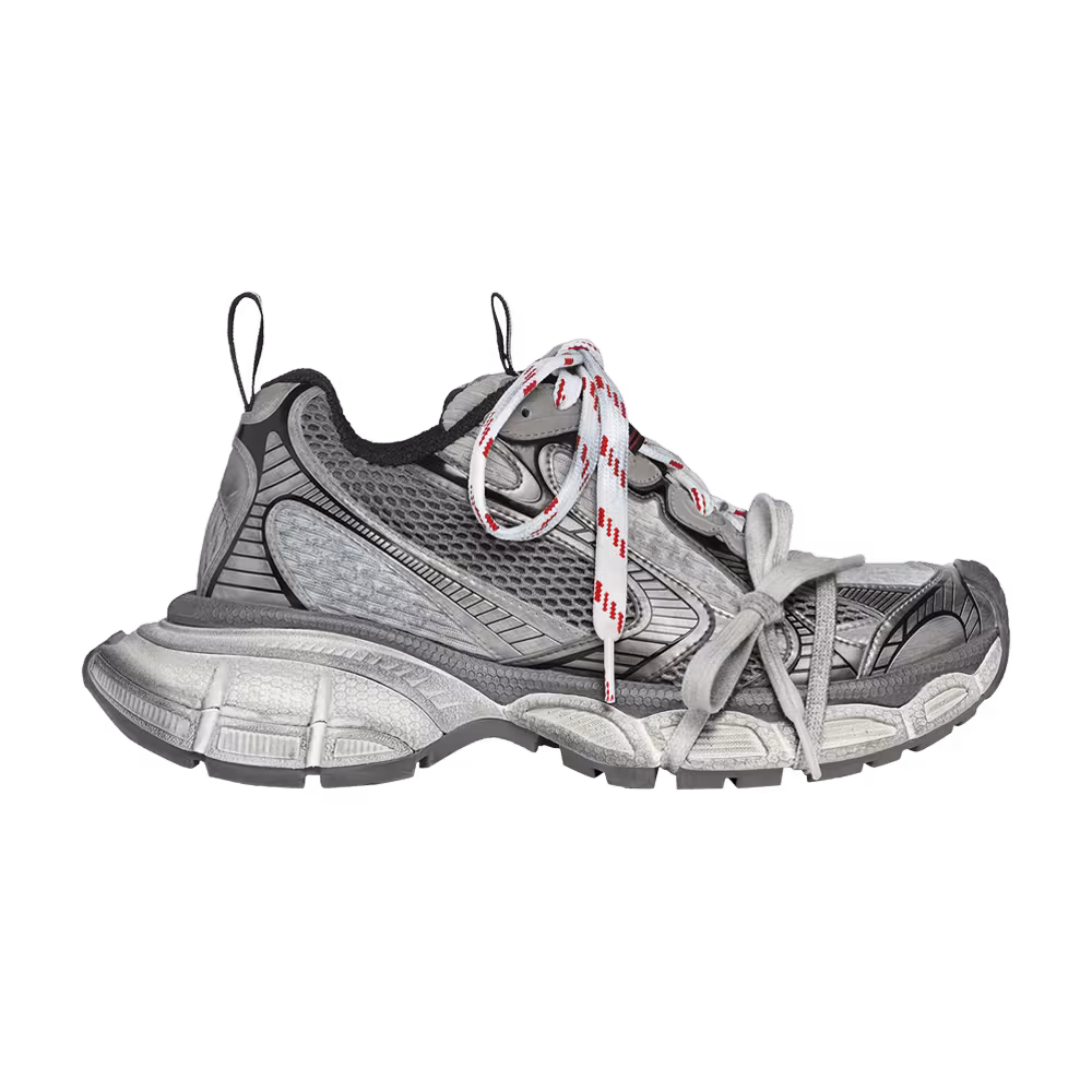 Balenciaga Women's 3XL Sneaker Worn-Out - Grey White Red