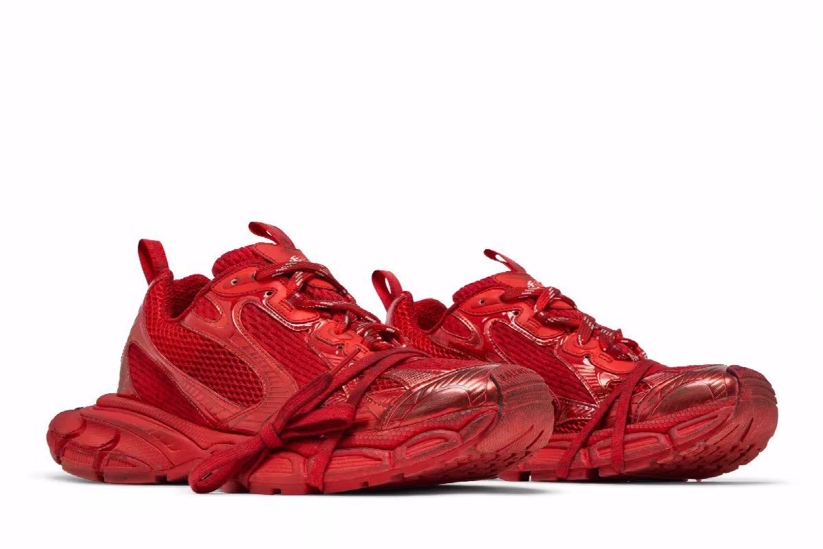 Balenciaga 3XL Sneaker Worn-Out - Red, view 9