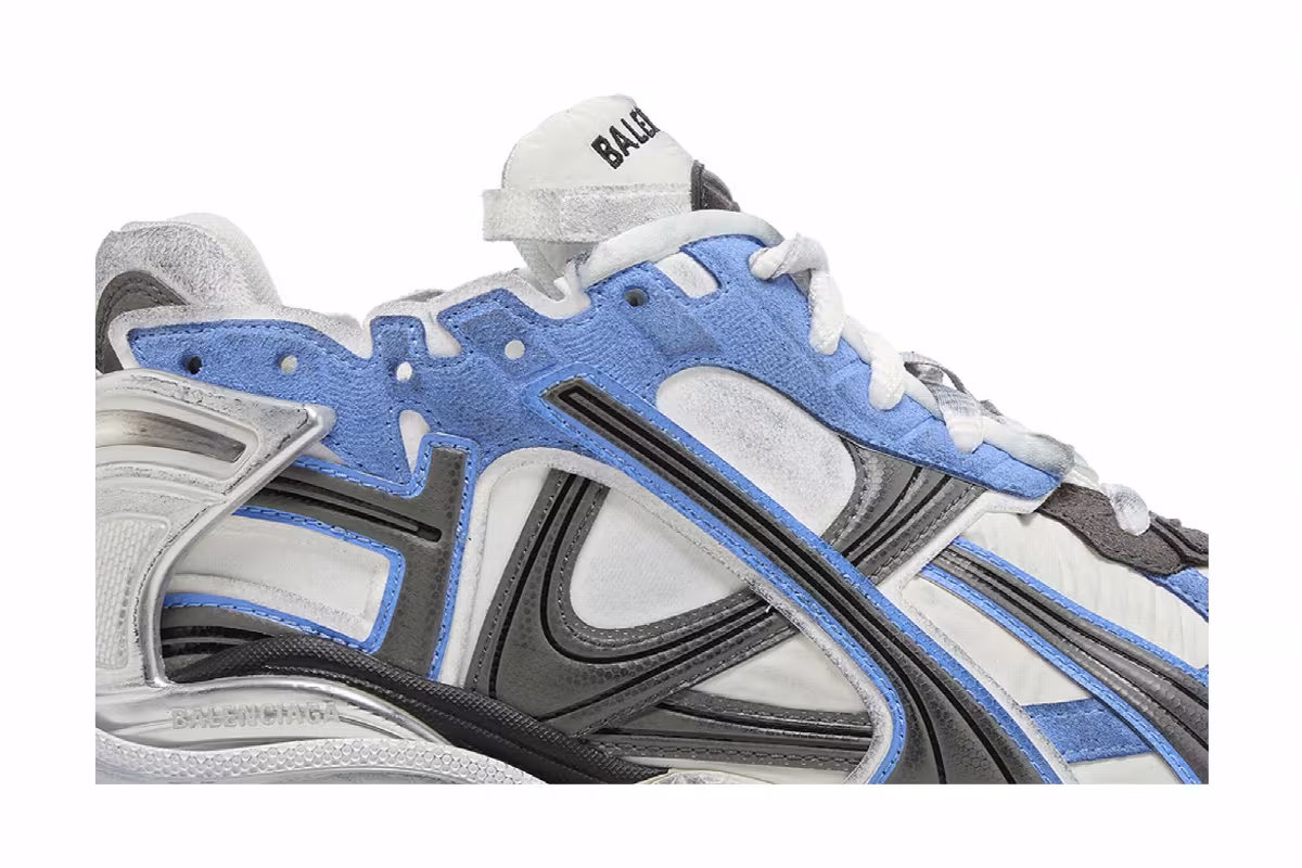 Balenciaga Runner Sneaker Worn-Out - Blue Grey, view 3
