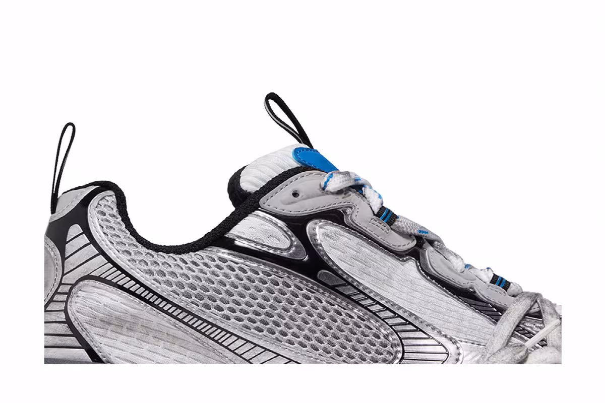 Balenciaga 3XL Sneaker Worn-Out - Grey Blue, view 3