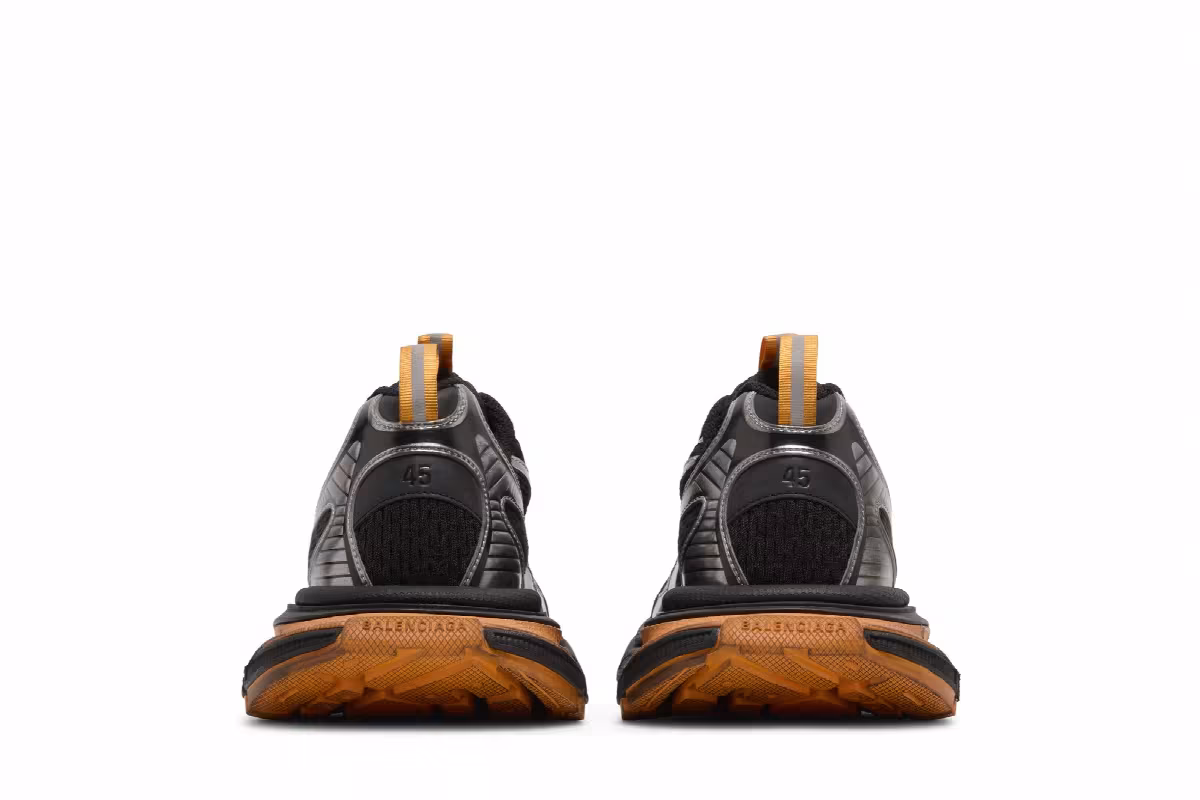 Balenciaga 3XL Sneaker Worn-Out - Black Orange, view 7