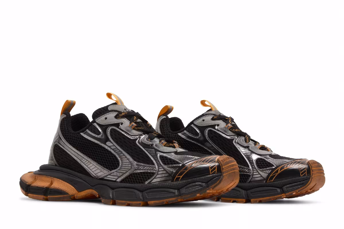 Balenciaga 3XL Sneaker Worn-Out - Black Orange, view 9