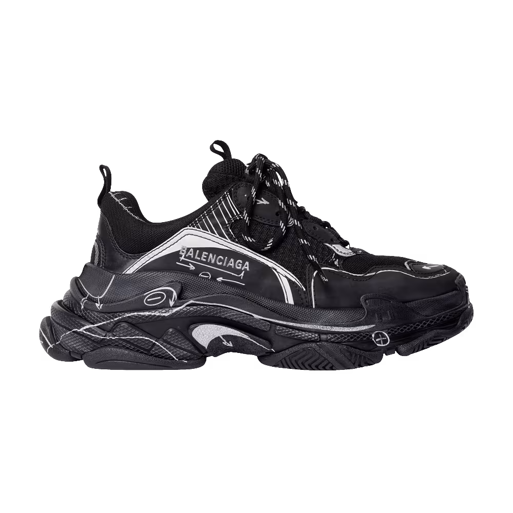 Balenciaga Triple S Sneaker Sketch - Black
