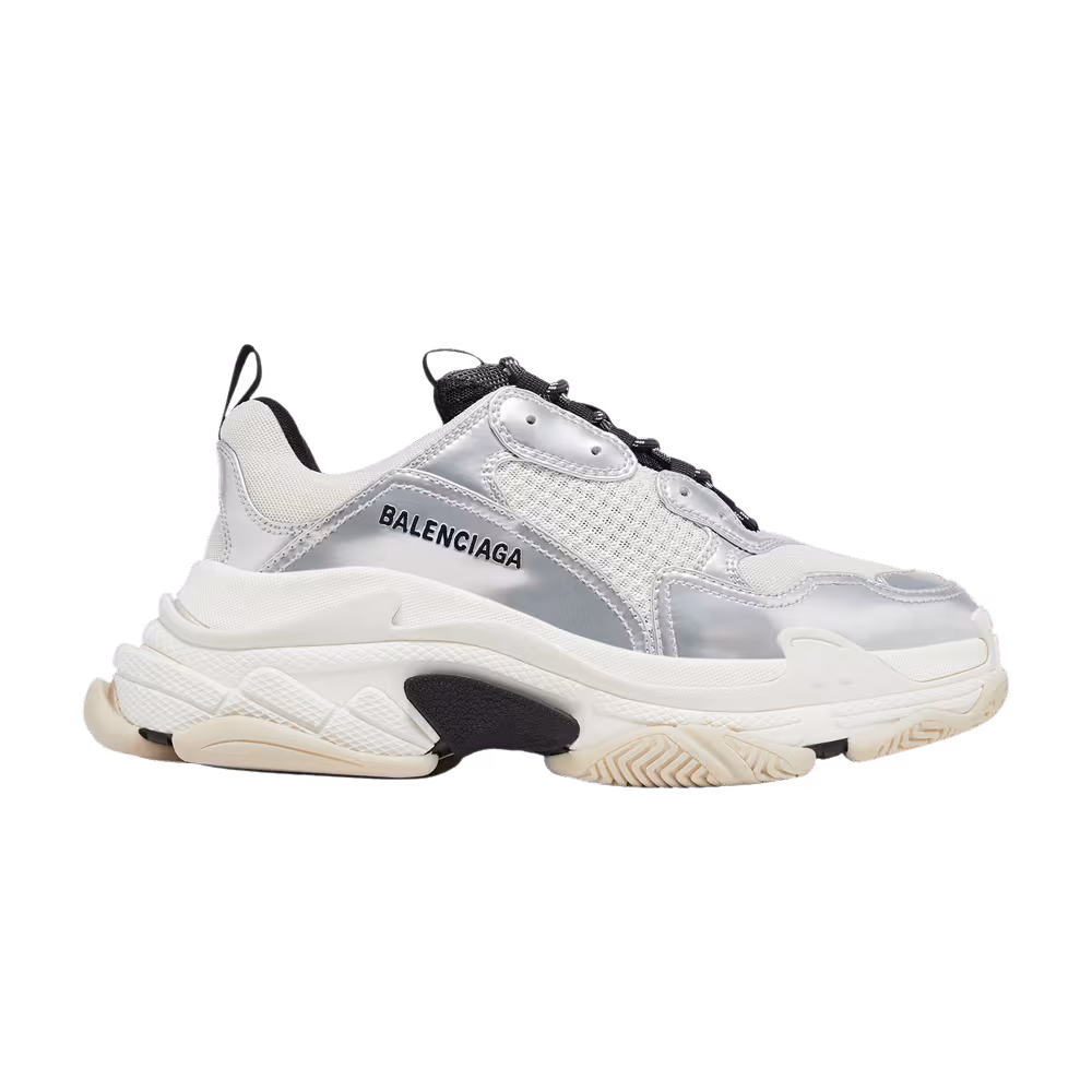 Balenciaga Triple S Sneaker Black White Silver