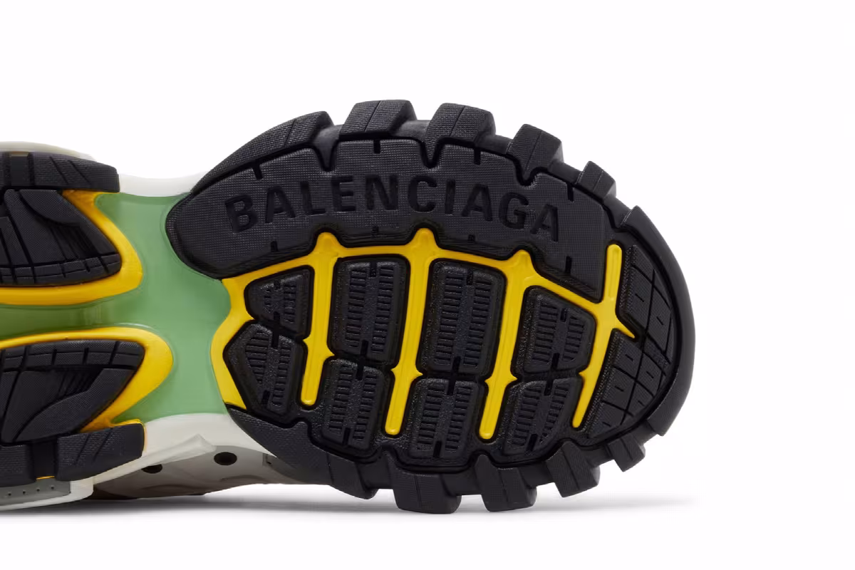 Balenciaga Women's Track Sneaker Grey Blue Green, view 6