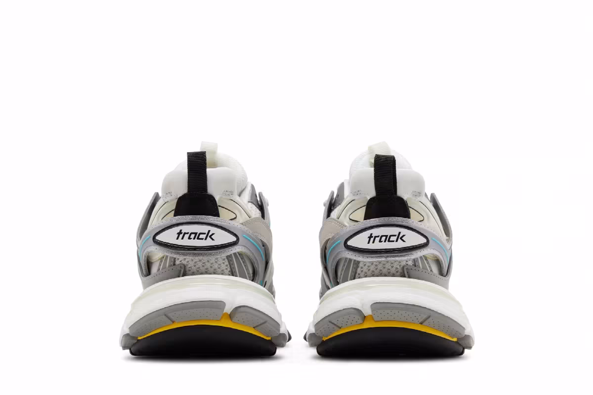 Balenciaga Women's Track Sneaker Grey Blue Green, view 7