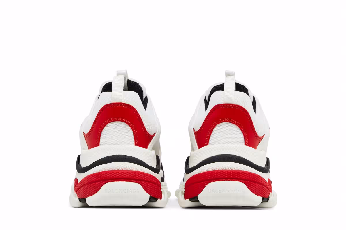 Balenciaga Triple S Sneaker White Red Black, view 7