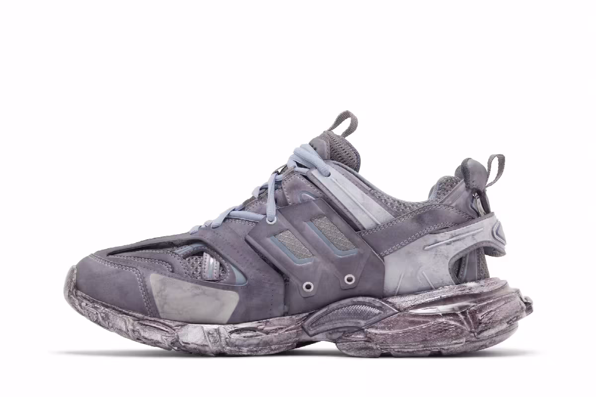 Balenciaga Track Sneaker Faded Blue, view 4