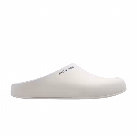 Balenciaga Pool Closed Slide 'Nacre'