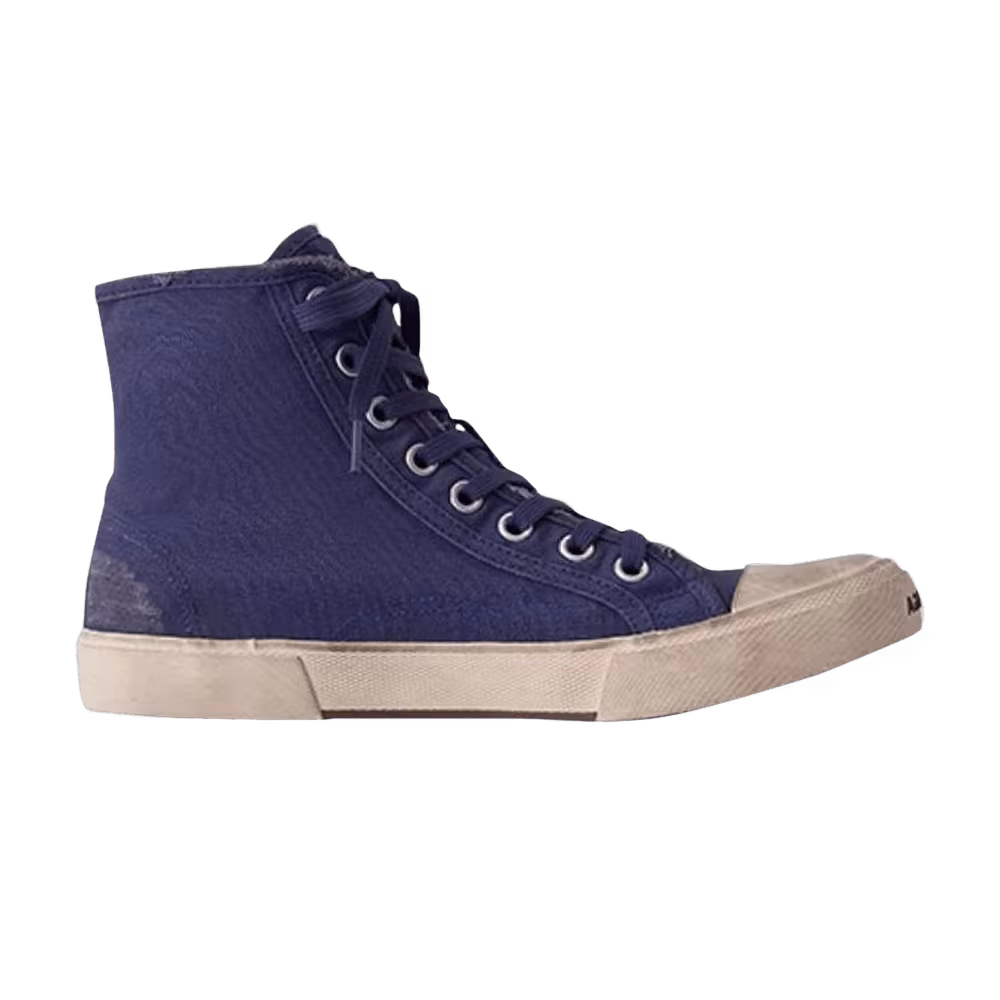 Balenciaga Paris High Destroyed - Indigo