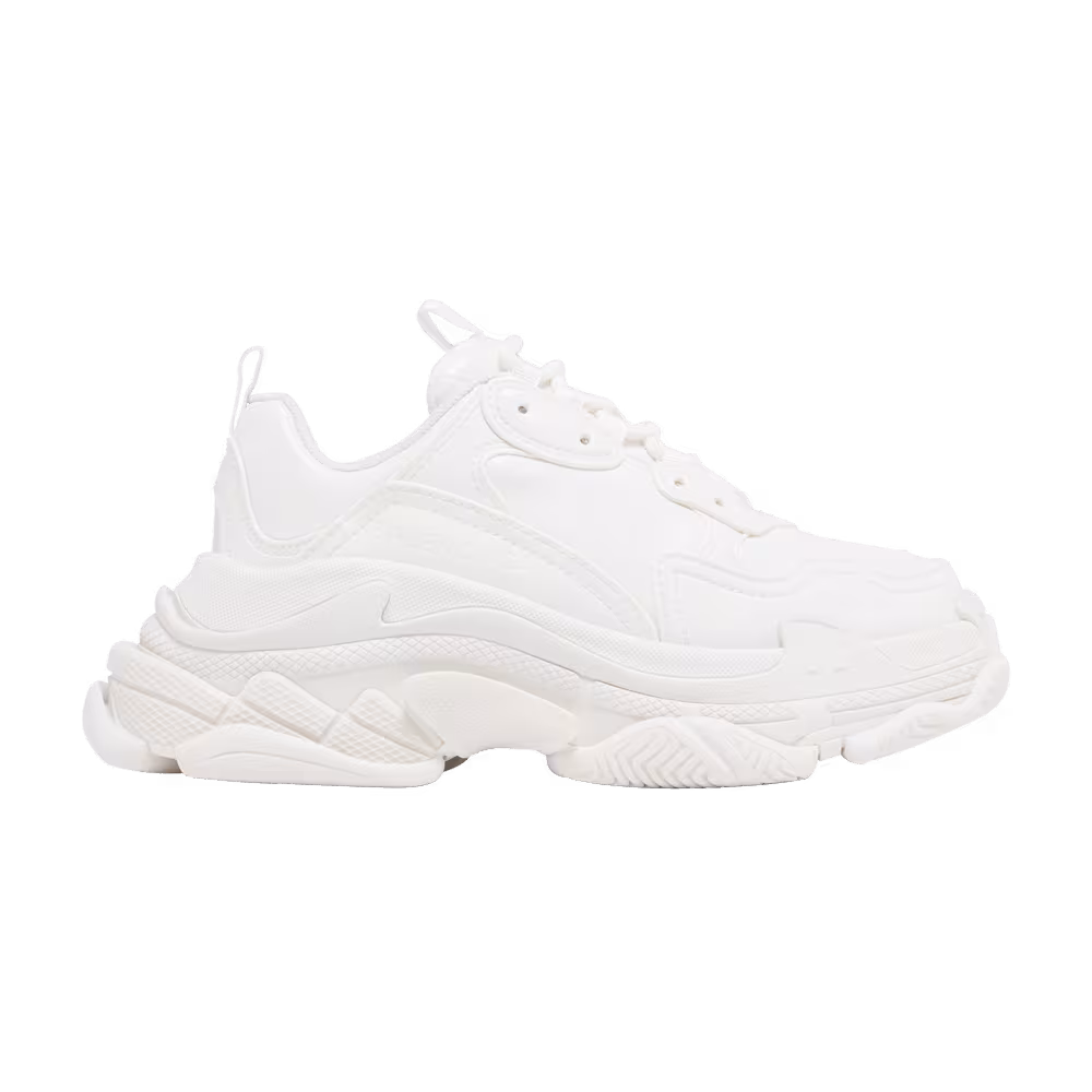 Balenciaga Women's Triple S Sneaker White Rubber