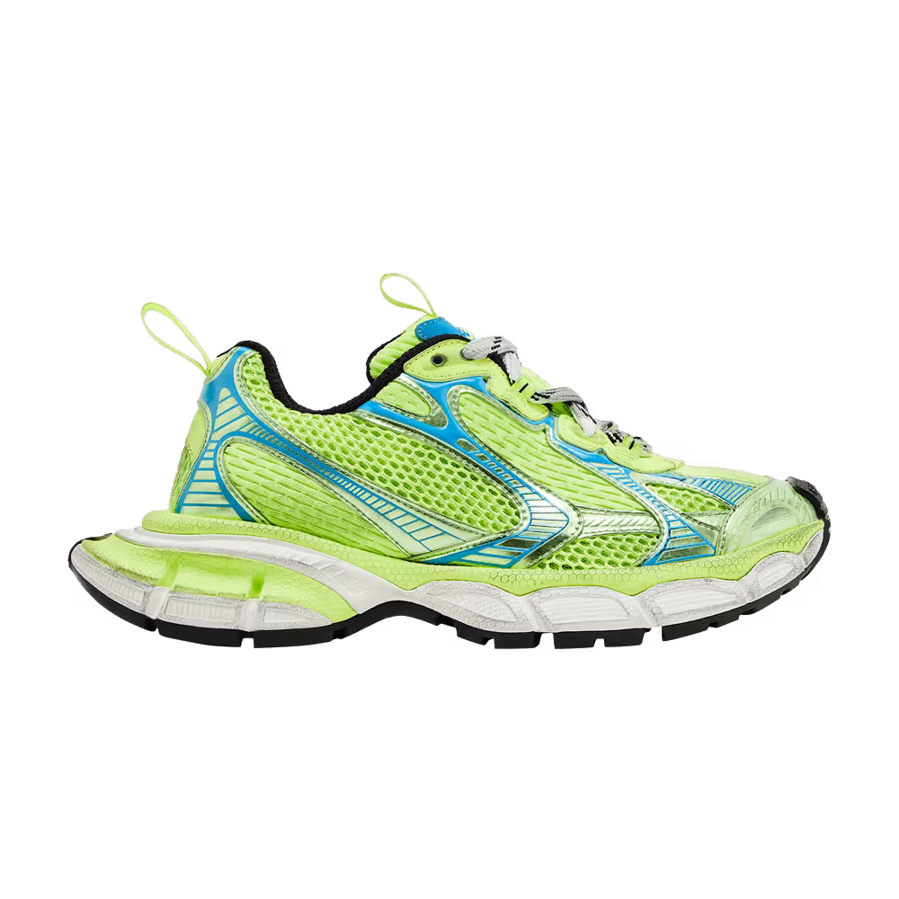 Balenciaga Women's 3XL Sneaker Worn-Out - Fluo Yellow