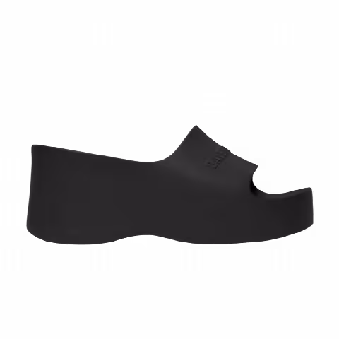 Balenciaga Wmns Chunky Wedge Slide 'Black Rubber'