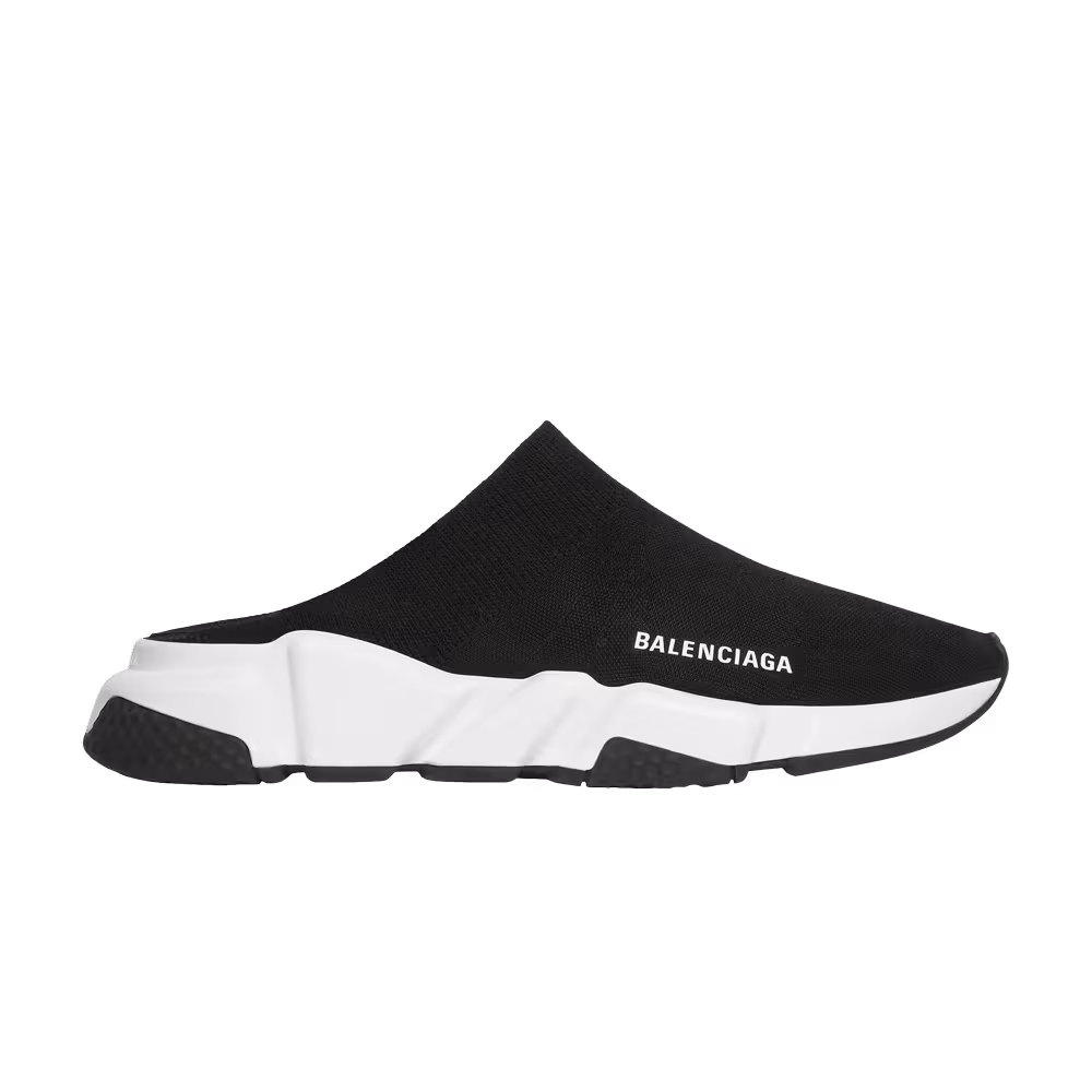 Balenciaga Speed Mule Black White