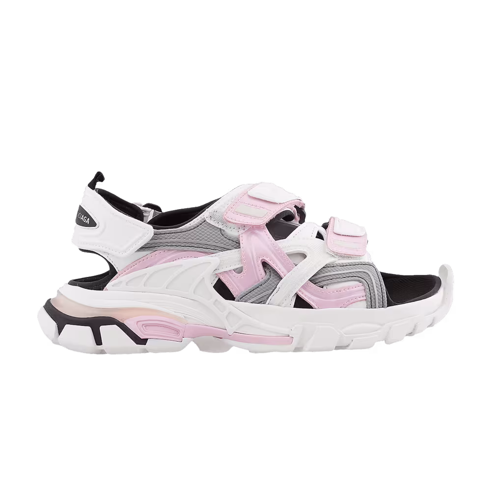 Balenciaga Women's Track Sandal White Pink Grey