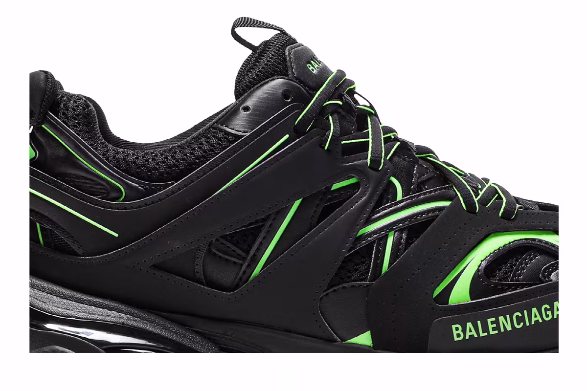 Balenciaga Track Sneaker Black Green, view 3
