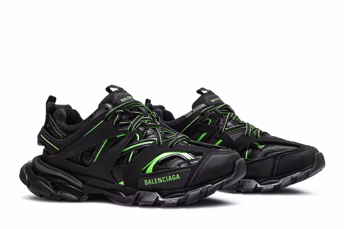 Balenciaga Track Sneaker Black Green, view 9