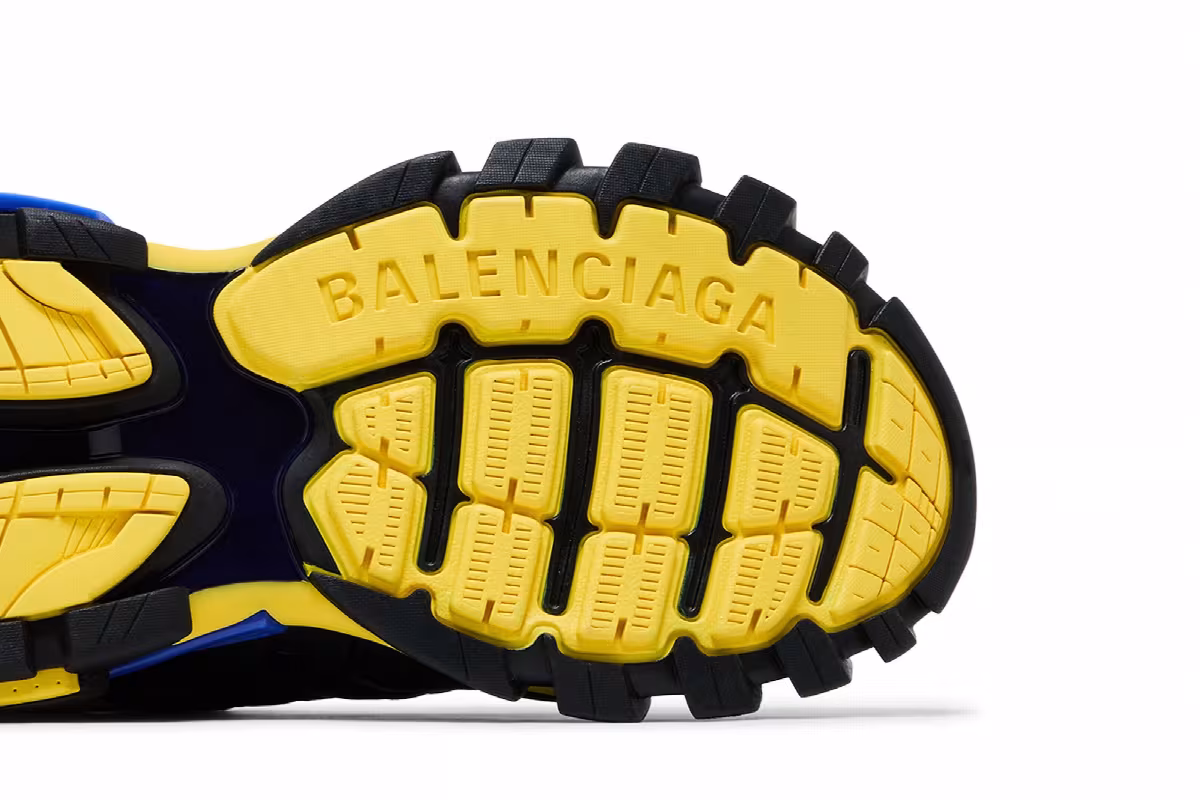 Balenciaga Track Trainer Black Yellow Blue, view 6