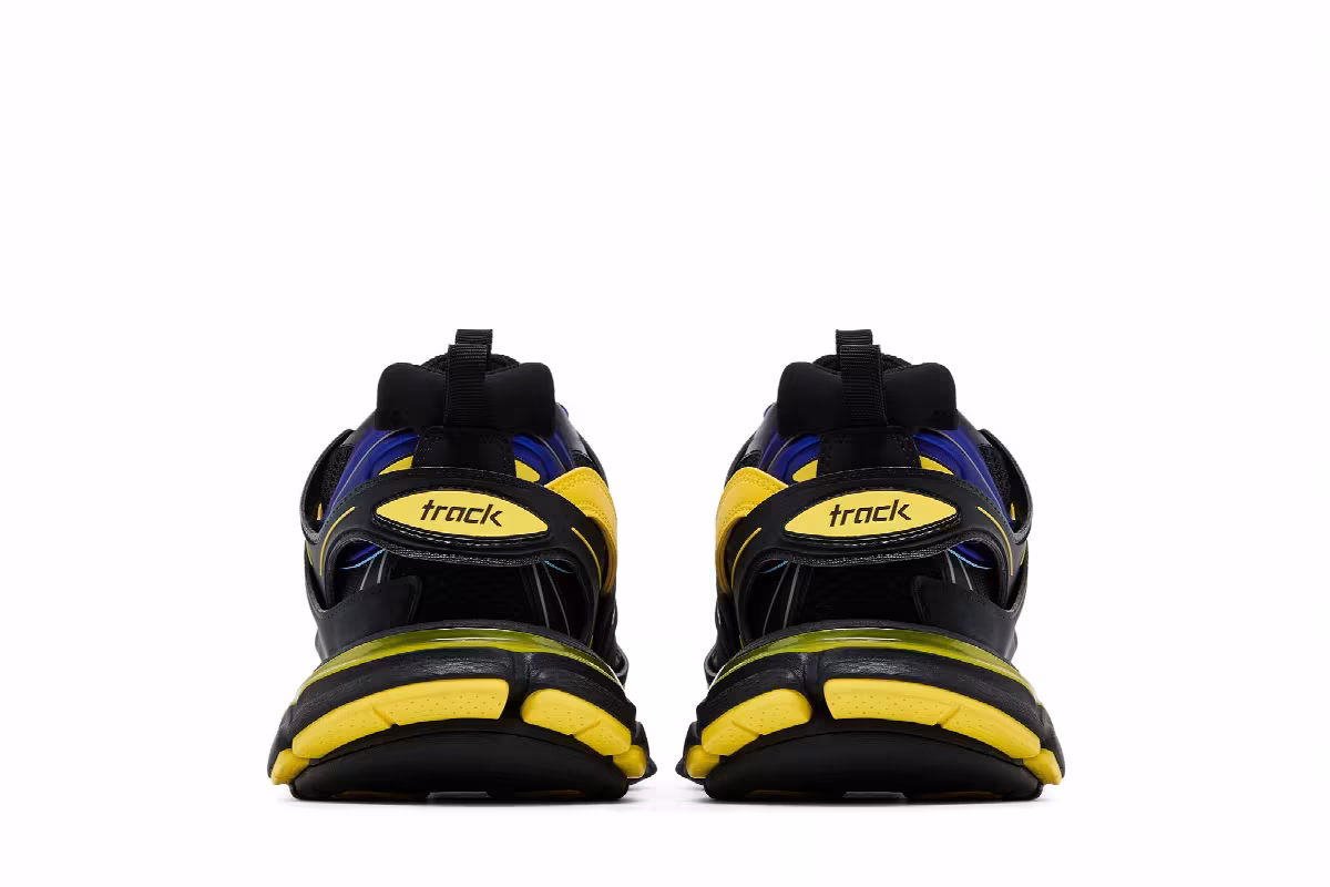 Balenciaga Track Trainer Black Yellow Blue, view 7