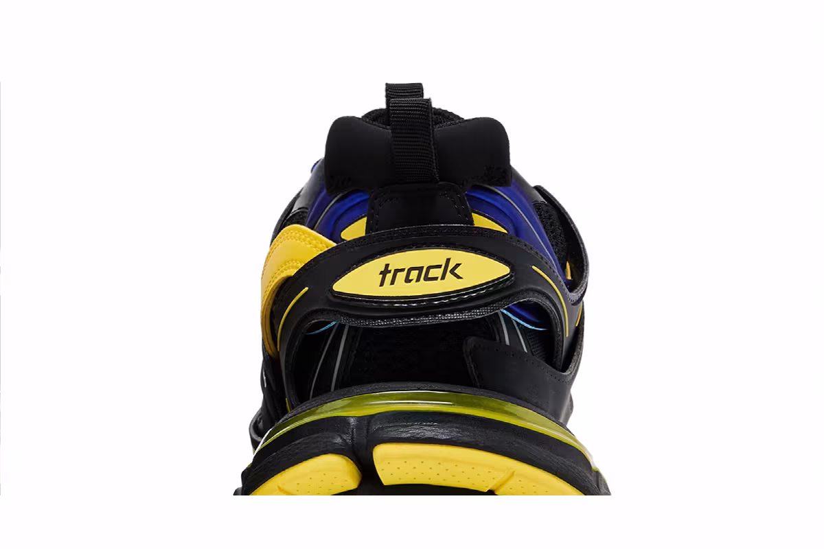 Balenciaga Track Trainer Black Yellow Blue, view 8