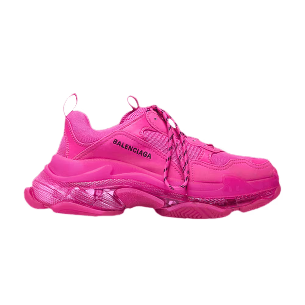 Balenciaga Triple S Sneaker Clear Sole - Pink