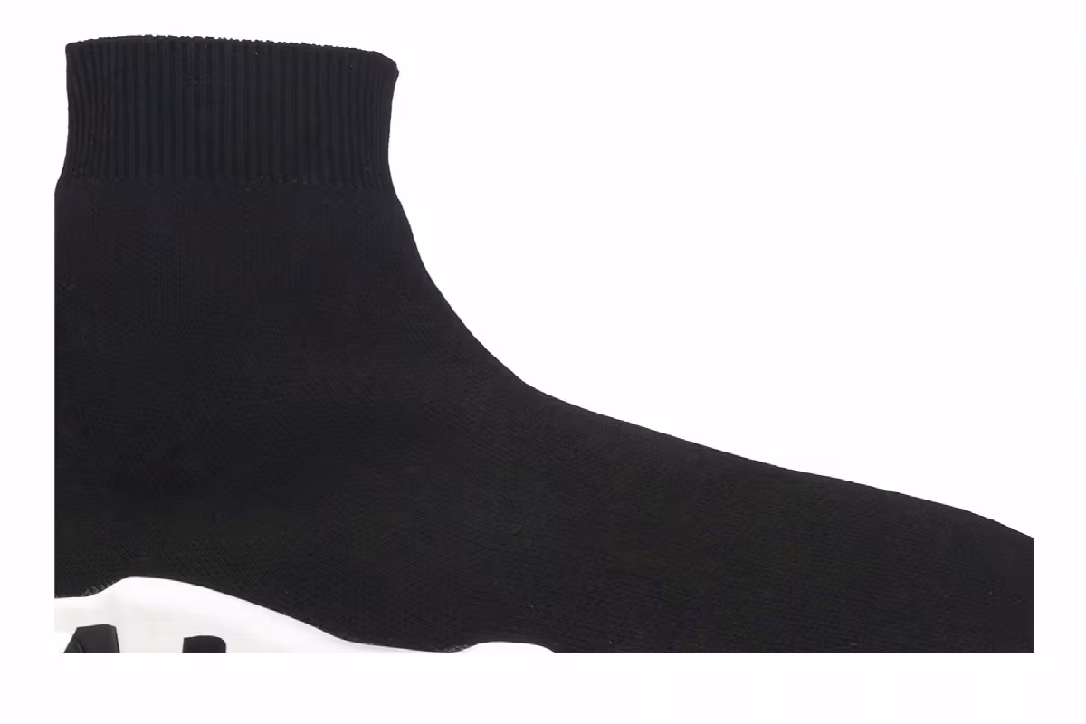 Balenciaga Speed Trainer Graffiti - Black White, view 3