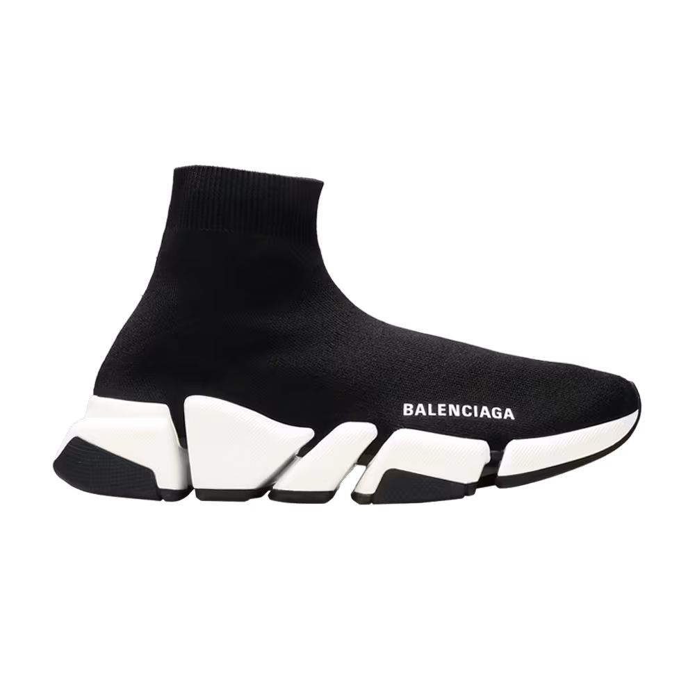 Balenciaga Women's Speed 2 Trainer Knit Black White