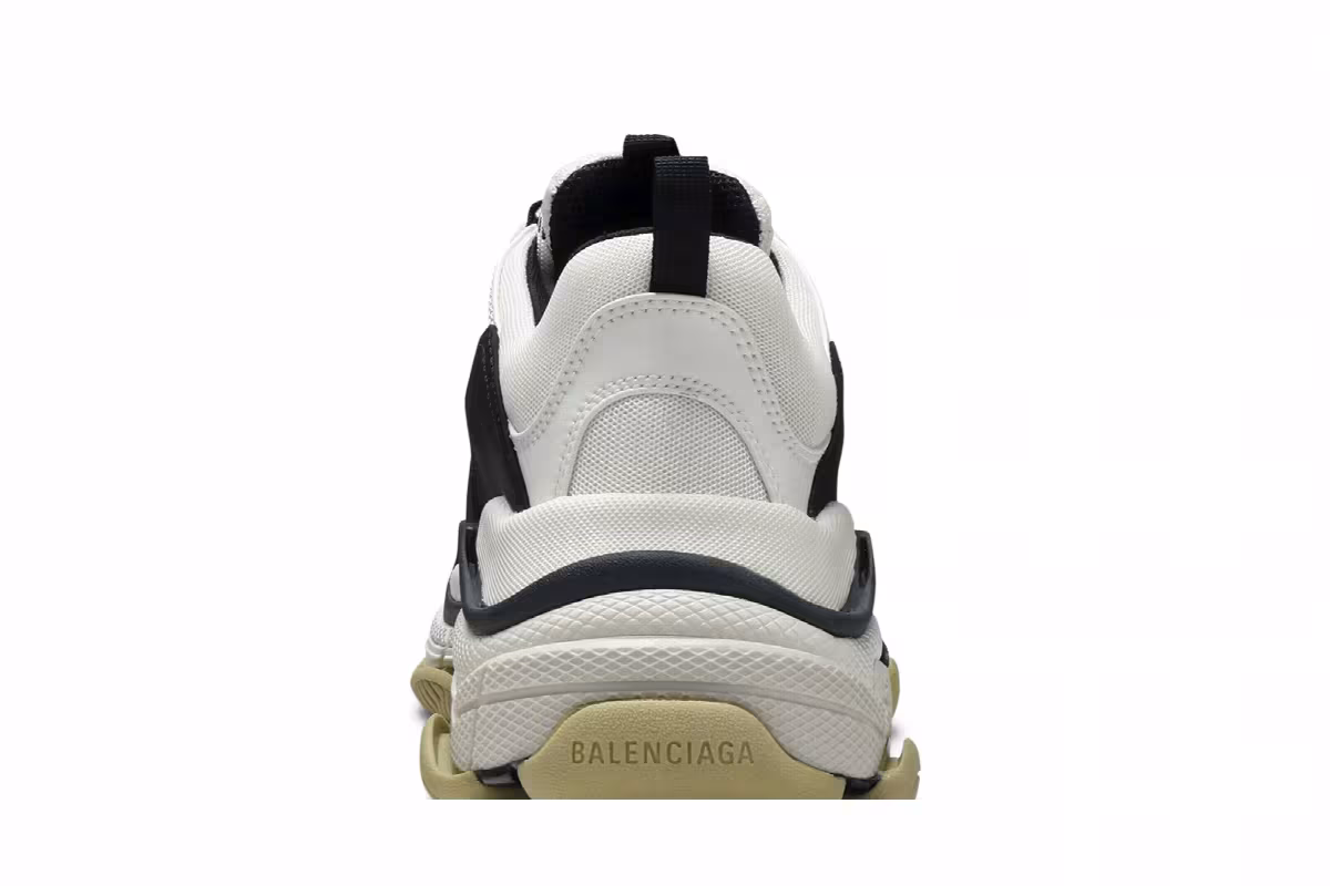 Balenciaga Triple S Sneaker White Black, view 8